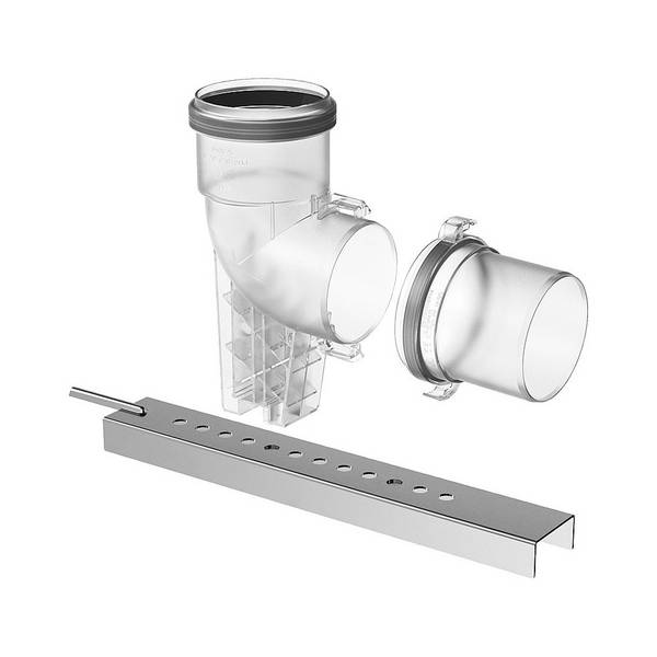 Bosch FC-SE80-87 Abgasbogen D 80mm, 87 Grad, mit Auflageschiene