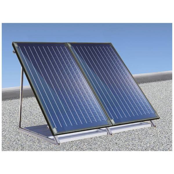 Bosch Solar-Paket Jupa SO576, 2x Kollektor SO5000 TFH, Flachdach, mit Beschwerungswannen