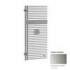 Kermi Credo Half round-E elektrischer Badheizkörper 1000x46x450mm, WRS, Anschluss links, 400W, Glanzsilber Metallic/Holz