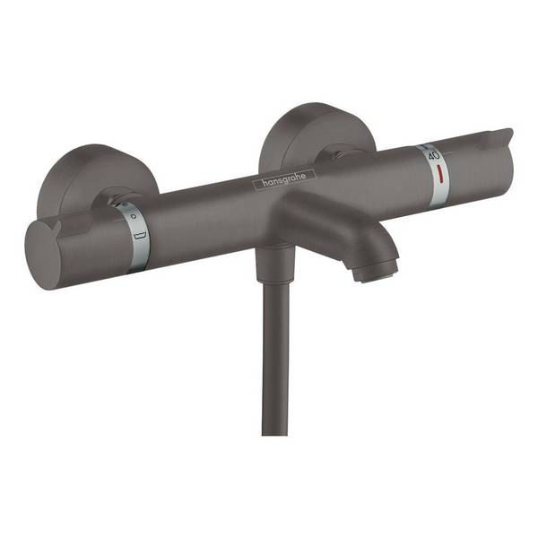 Hansgrohe Ecostat Comfort Wannenthermostat Aufputz, 20l/min, Brushed Black Chrome