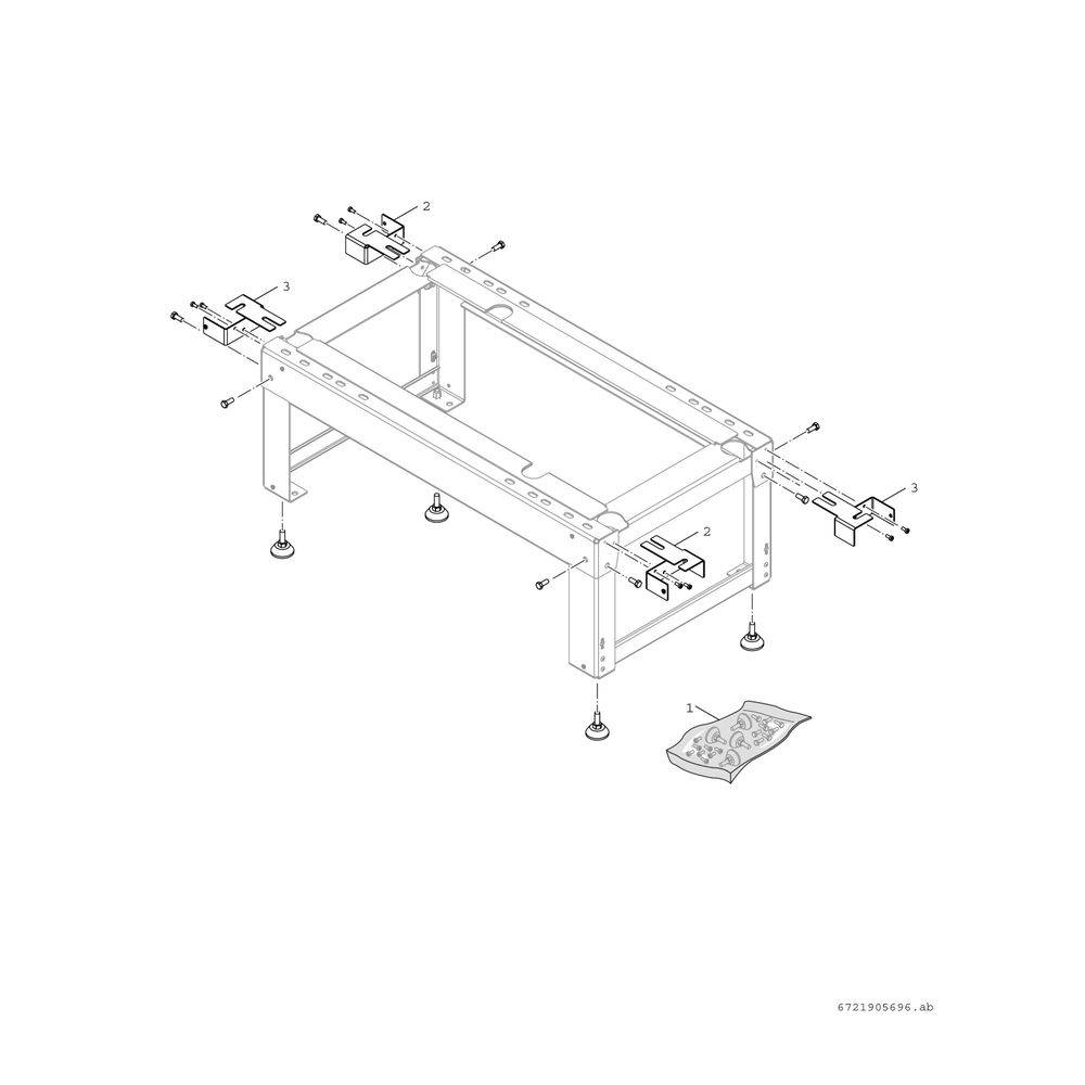 Bosch Montagesockel groß für AW ORT Luft-Wärmepumpen-1