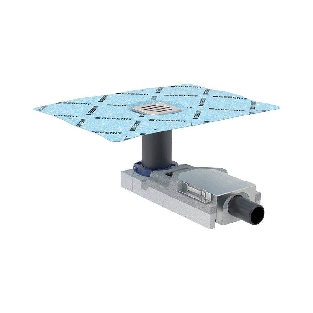 Geberit CleanPoint Duschbodenablauf für Estrichhöhe am Einlauf 65-90mm Außendurchmesser 40mm