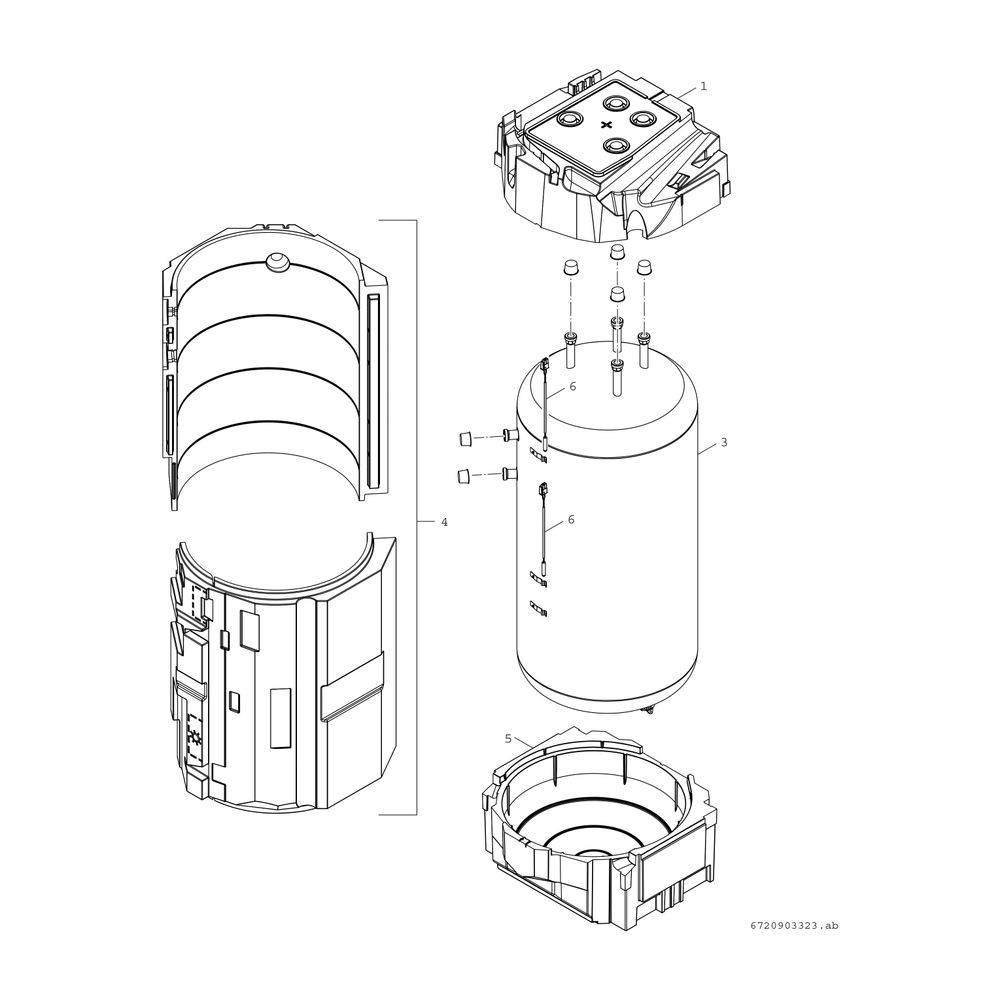 Bosch Sole-Wasser-Wärmepumpe Compress CS7800i LW 12 M, R410A, 12kW, 1780x600x610mm, mit Warmwasserspeicher-3