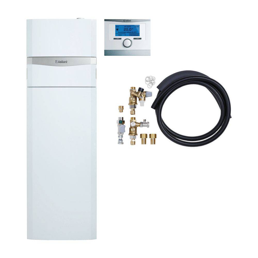 Vaillant auroCOMPACT Paket 1.463/2 VSC D 206/4-5 150 LL, VRC 700/6 Gas-Kompaktgerät, Leistung 4,3-21,6kW bei 40/30 C-1