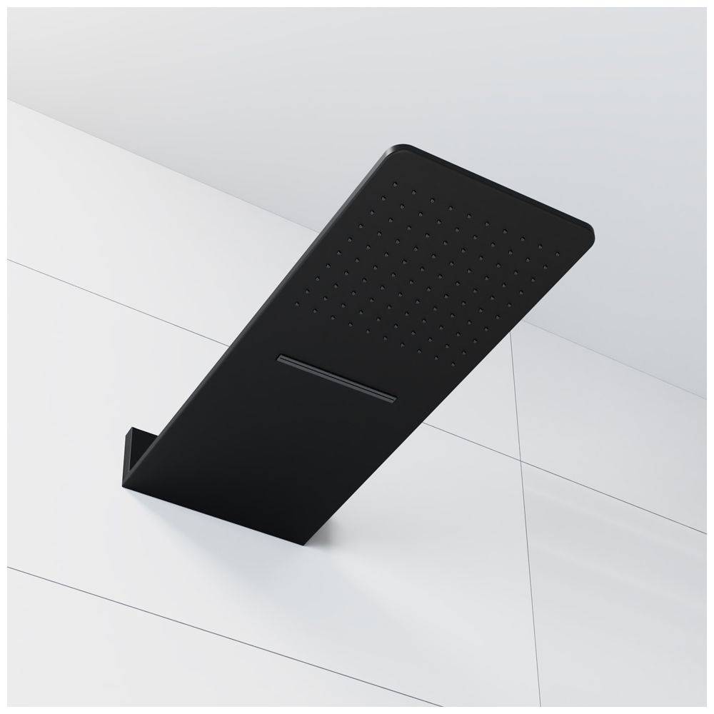 Steinberg Wall Rain Regenpaneel 600 mm x 250 390 5662 S, matt black-1