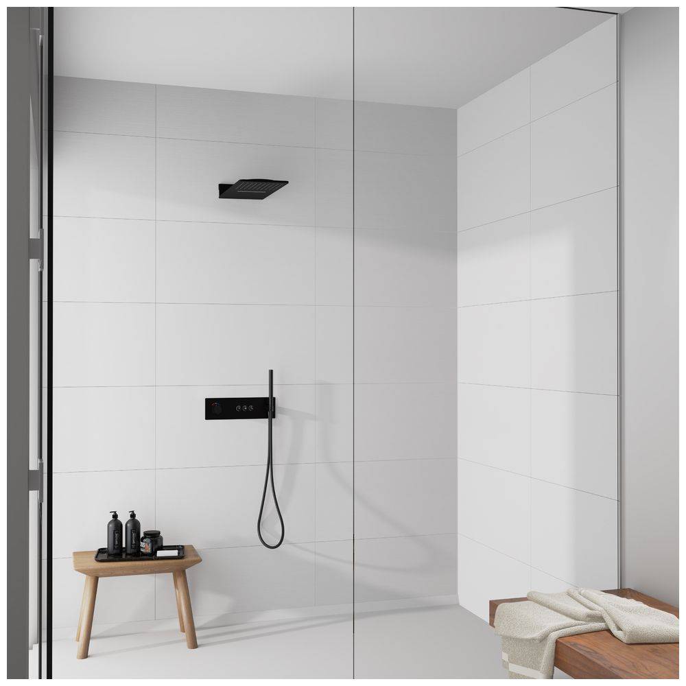 Steinberg Wall Rain Regenpaneel 600 mm x 250 390 5662 S, matt black-3