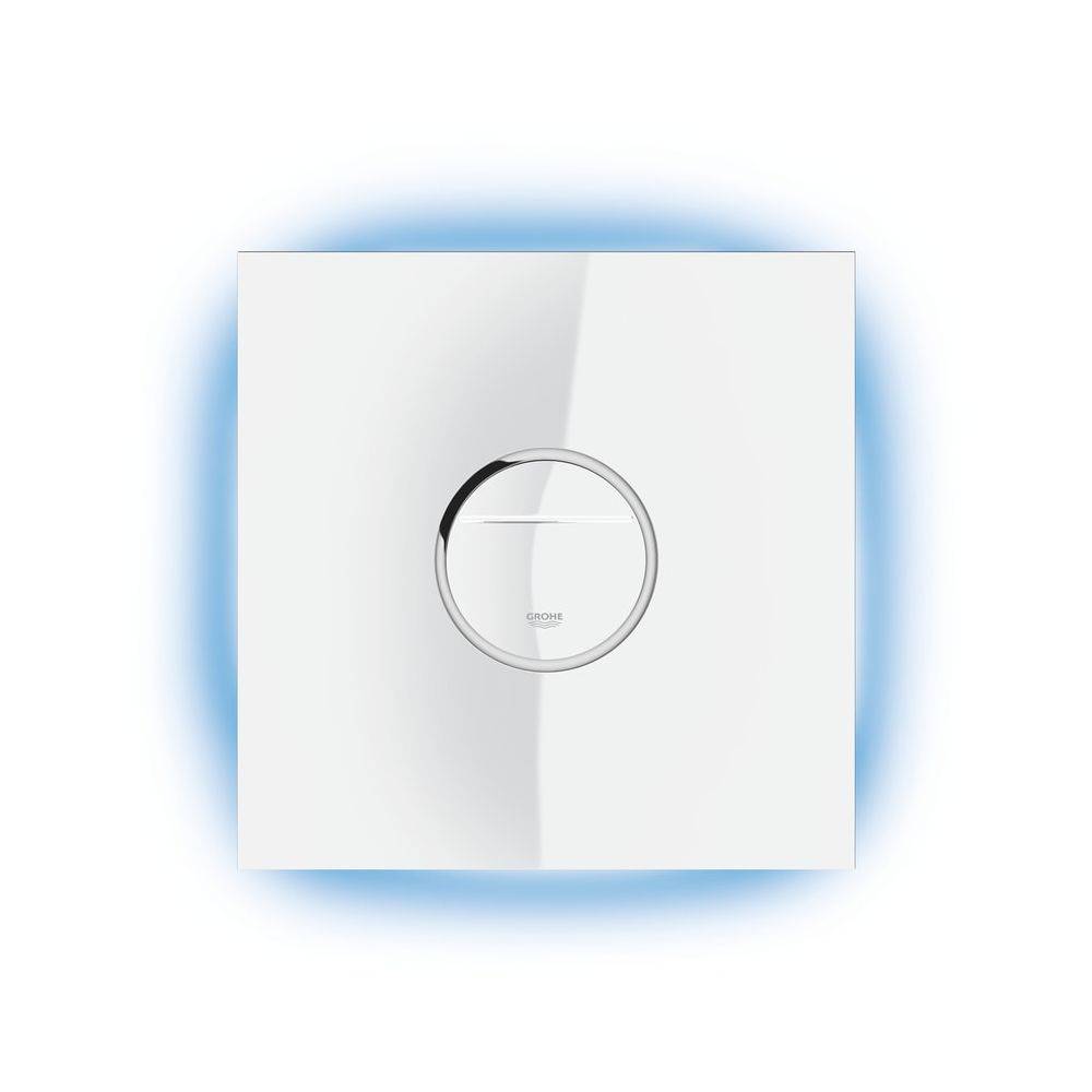 Grohe Veris Light WC-Betätigung mit LED in Blau, Rot, Gelb, Weiß, Moon White, 38915LS0-1