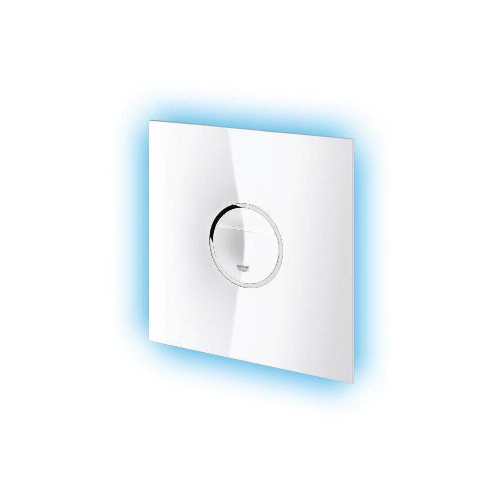 Grohe Veris Light WC-Betätigung mit LED in Blau, Rot, Gelb, Weiß, Moon White, 38915LS0-0