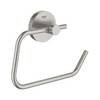 Grohe Essentials WC-Papierhalter, Toilettenpapierhalter ohne Deckel, Supersteel, 40689DC1