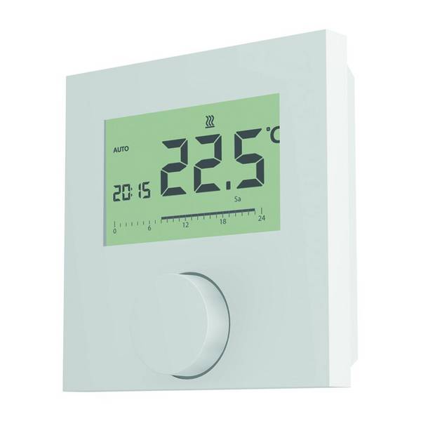 Flamco Control Raumthermostat elektrisch 230V mit Schaltuhr, zum Heizen und Kühlen