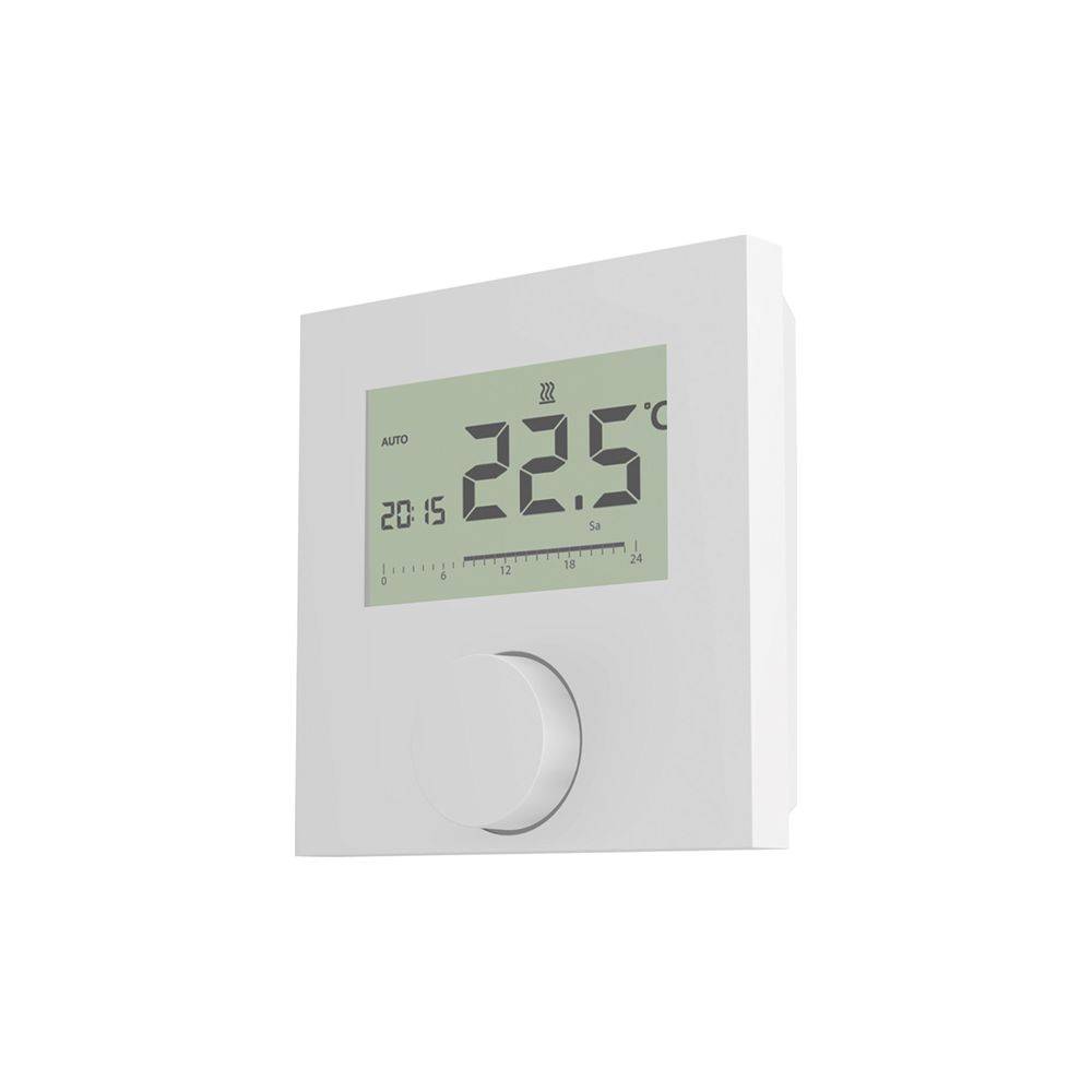 Flamco Control Raumthermostat elektrisch 230V mit Schaltuhr, zum Heizen und Kühlen-1