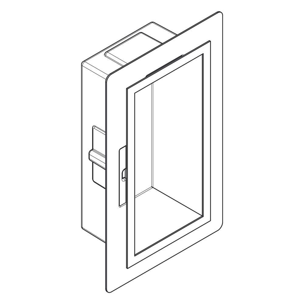 Hansgrohe XtraStoris Individual Wandnische Edelstahl gebürstet mit Designrahmen 300x150x100mm, Brushed Bronze-1