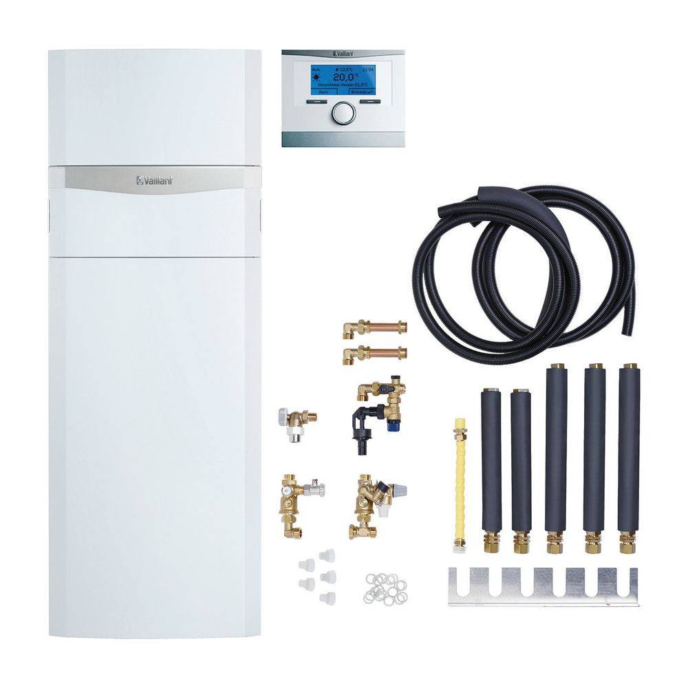 Vaillant ecoCOMPACT Paket 1.328/5 VSC 146/4-5 150 E, VRC 700/6 Gas-Kompaktgerät, Leistung 3,4-15,2kW bei 40/30 C-1