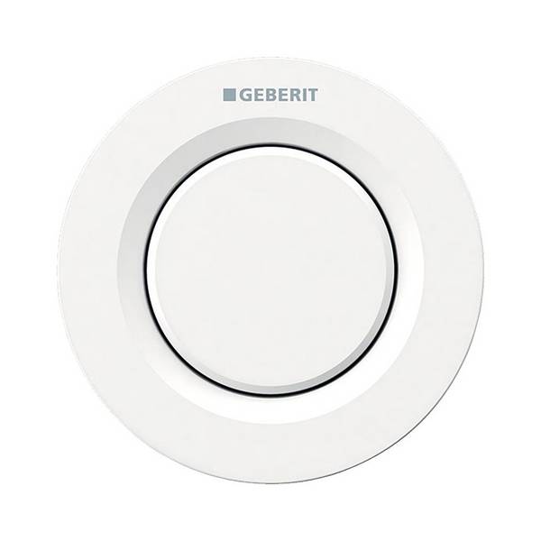Geberit Typ 01 Fernbetätigung pneumatisch, für 1-Mengen-Spülung, Unterputz-Drücker, Weiß