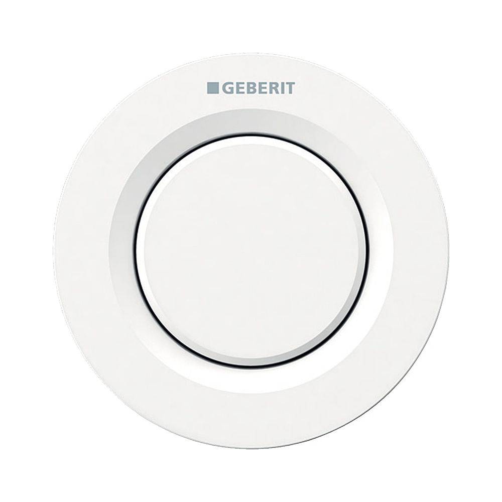 Geberit Typ 01 Fernbetätigung pneumatisch, für 1-Mengen-Spülung, Unterputz-Drücker, Weiß-0