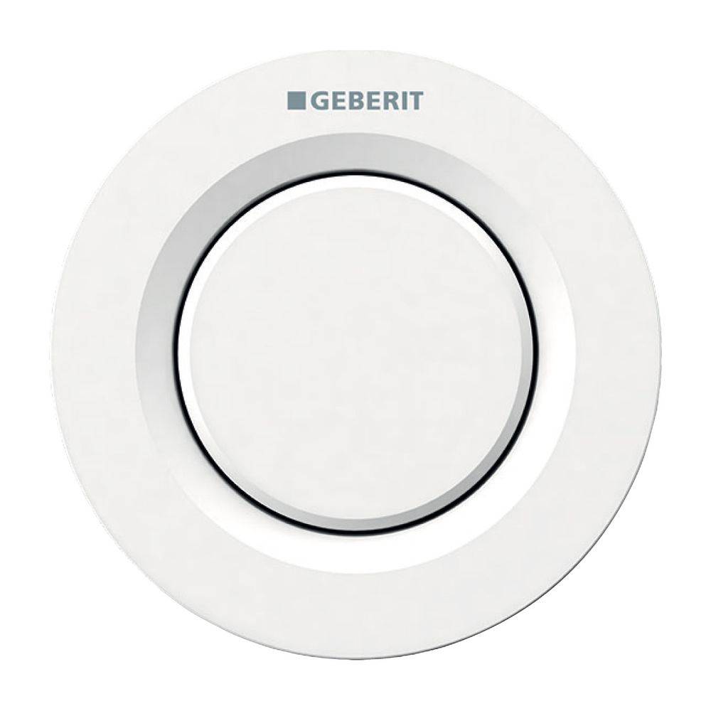 Geberit Typ 01 Fernbetätigung pneumatisch, für 1-Mengen-Spülung, Unterputz-Drücker, Weiß-2