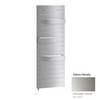 Kermi Tabeo-E elektrischer Designheizkörper 1197x101x500mm, WWS, Anschluss links, 600W, Glanzsilber Metallic