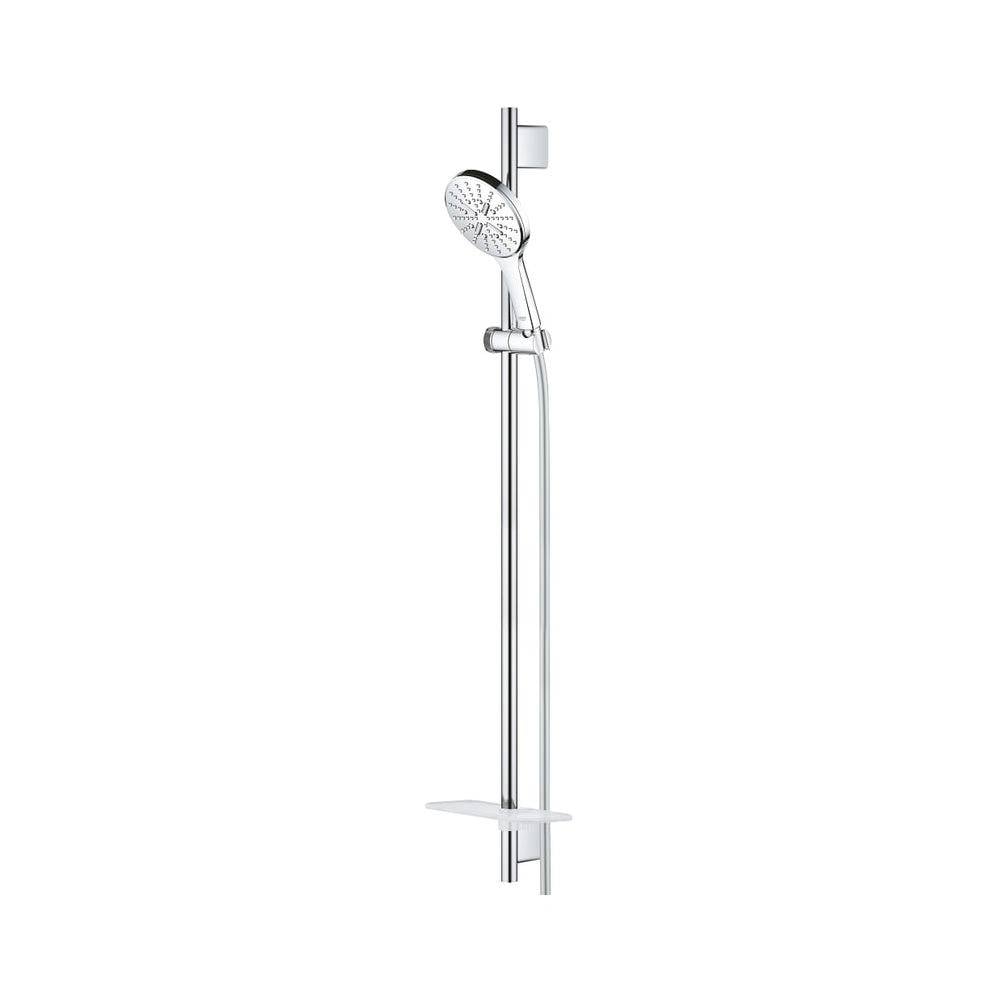 Grohe Rainshower SmartActive 130 Brausestangenset, 900mm, Silverflex 1750mm, 3 Strahlarten, Chrom, 26578000-1