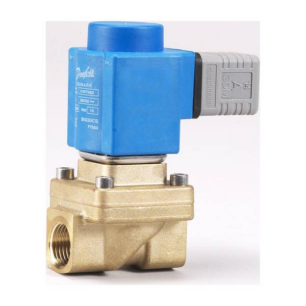 Danfoss Magnetventilgehäuse EV 250B 12BD, G 1/2", Kvs 4,00m3/h, Wasser/ Dampf, normal geschlossen NC