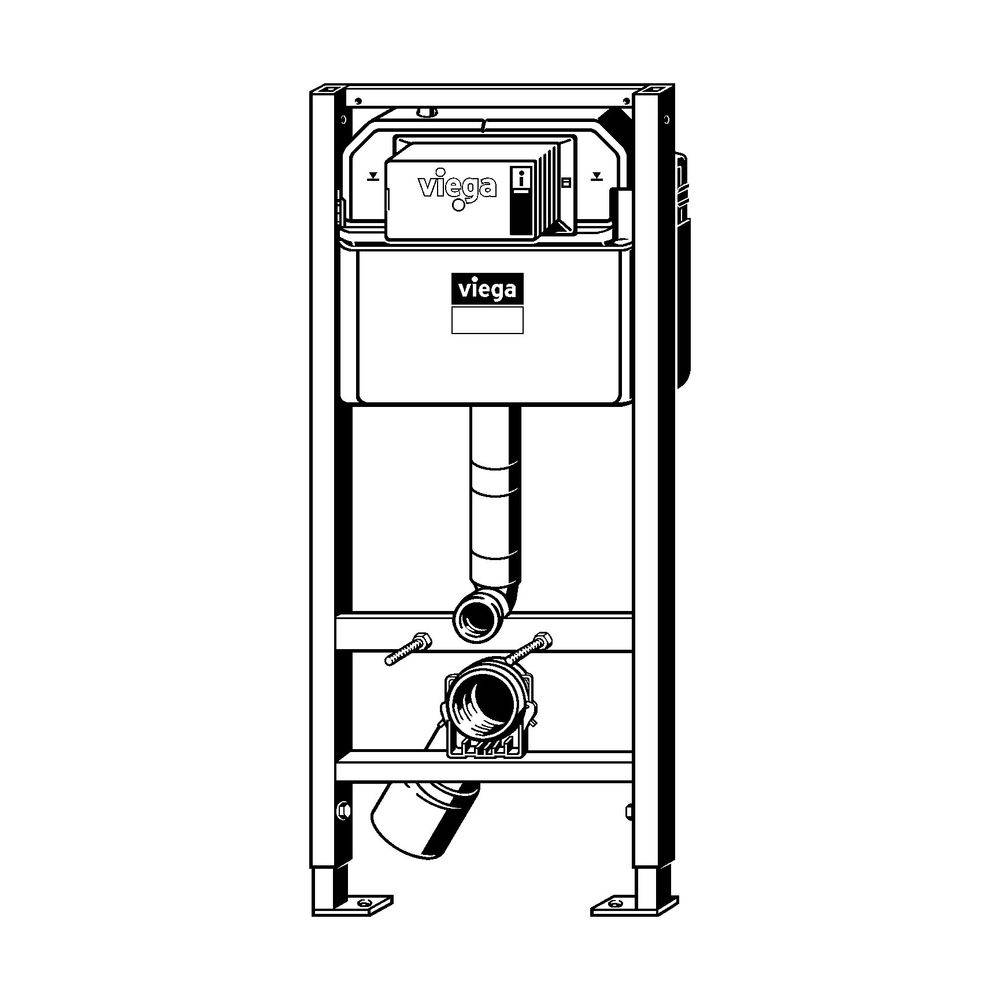 Viega Prevista Dry WC-Element 8524, Objektvariante, 1120mm-1