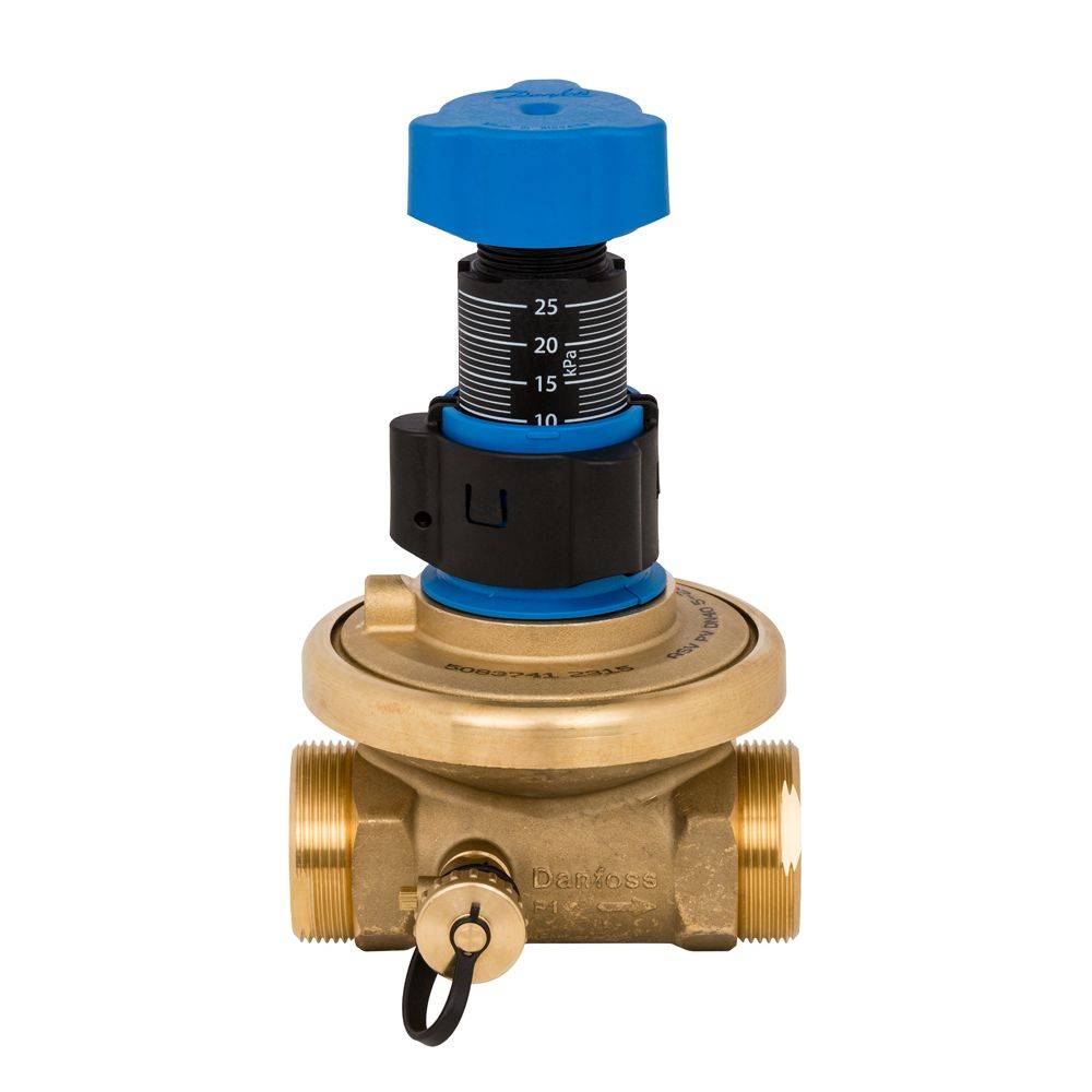 Danfoss Strangdifferenzdruckregler ASV-PV DN 32, G 1 1/2"AG, Sollwert 0,05-0,25 bar-0