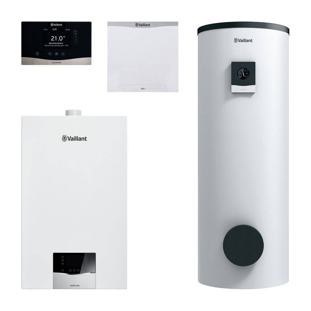 Vaillant ecoTEC plus Heizsystempaket 1.728/3 VC 10CS/1-5, VRC 720/3, VIH S 400,VR 71, 3,4-10,9kW bei 50/30C-3
