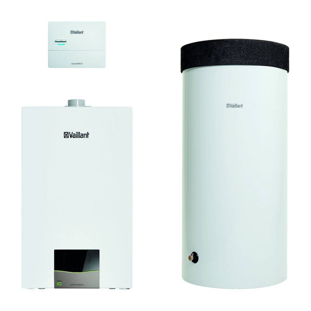 Vaillant ecoTEC exclusive Heizsystempaket 1.180/2 VC 25CS/1-7, VRC 710,VIH R 150/6 H, Leistung 2,8-26,4kW bei 50/30C-2