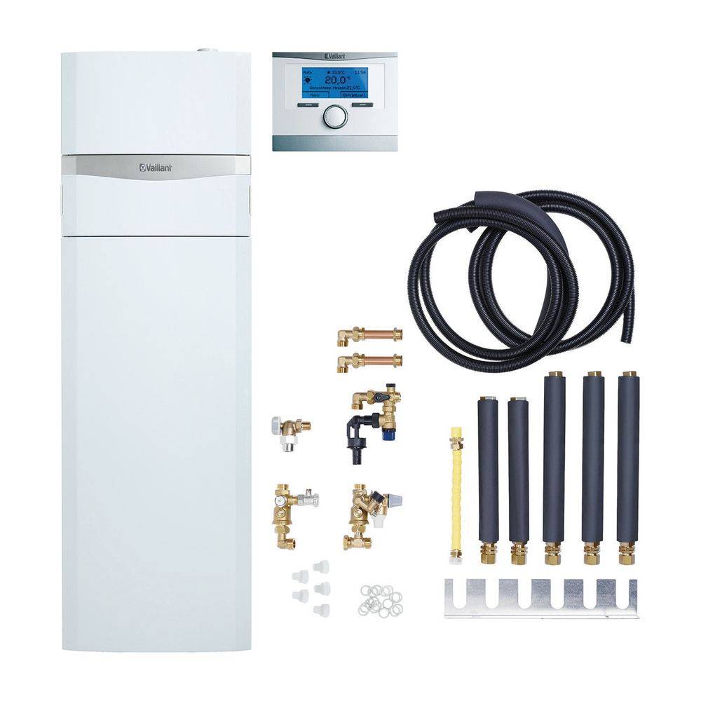 Vaillant ecoCOMPACT Paket 1.344/5 VSC 266/4-5 150 E, VRC 700/6 Gas-Kompaktgerät, Leistung 5,9-27,0kW bei 40/30 C-1