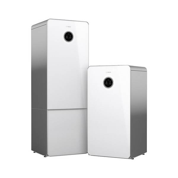 Bosch Sole-Wasser-Wärmepumpe Compress CS7800i LW 8 BHM, R410A, 8kW, Glas-Design, Pufferspeicher 50 Liter