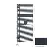 Kermi Credo Half round-E elektrischer Badheizkörper 1000x46x450mm, WRS, Anschluss rechts, 400W, Anthracite Grey/Holz
