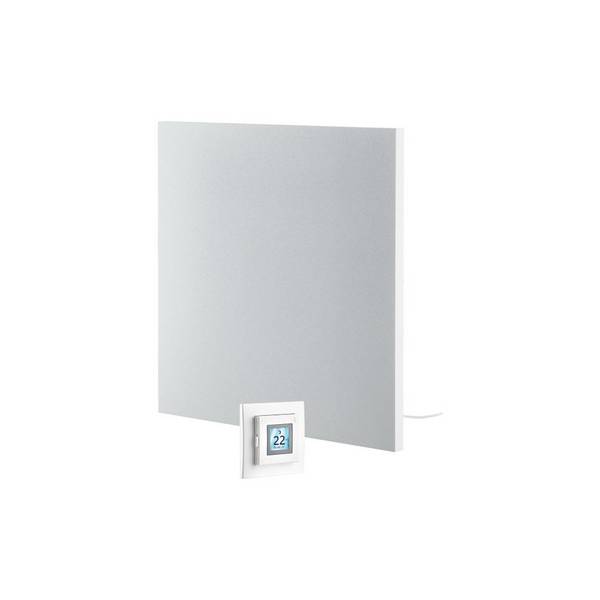 Glen Dimplex Metall-Infrarotheizung 300W, Strukturoberfläche mit Thermostat DTB-2R, Weiß