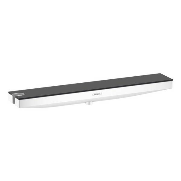 Hansgrohe Rainfinity Wandanschluss Porter 500mm, Brausehalter links, Duschablage, Mattweiß