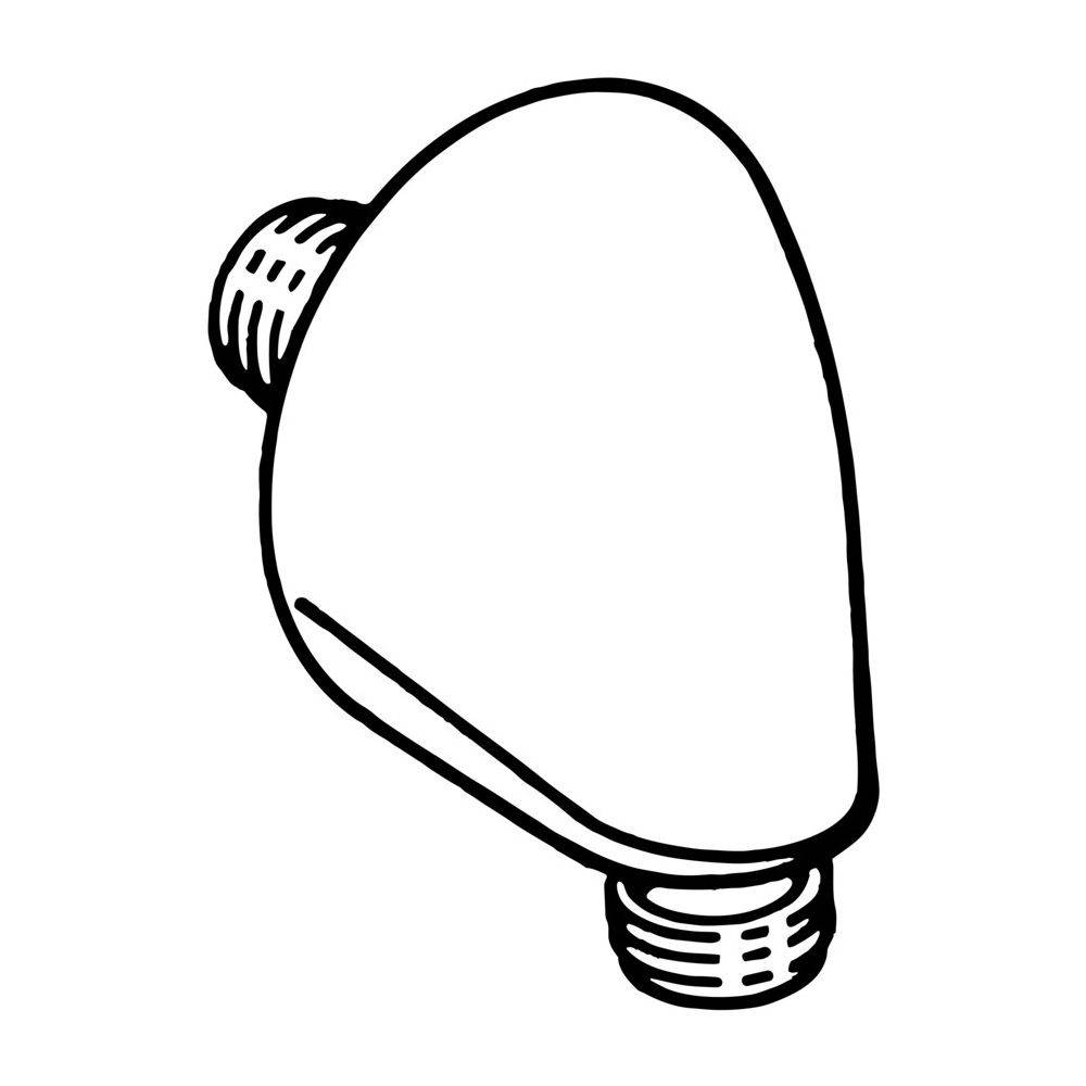 Hansa Wandanschlussbogen, DN 15, Chrom, 04420100-0