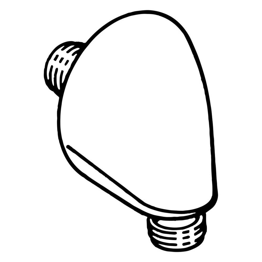 Hansa Wandanschlussbogen, DN 15, Chrom, 04420100-2