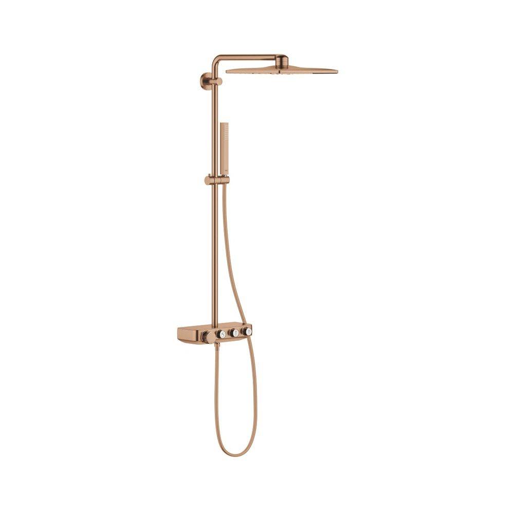 Grohe Euphoria SmartControl System 310 Cube Duo Duschsystem, mit Aufputz-Thermostatbatterie, Wandmontage, Warm Sunset-0