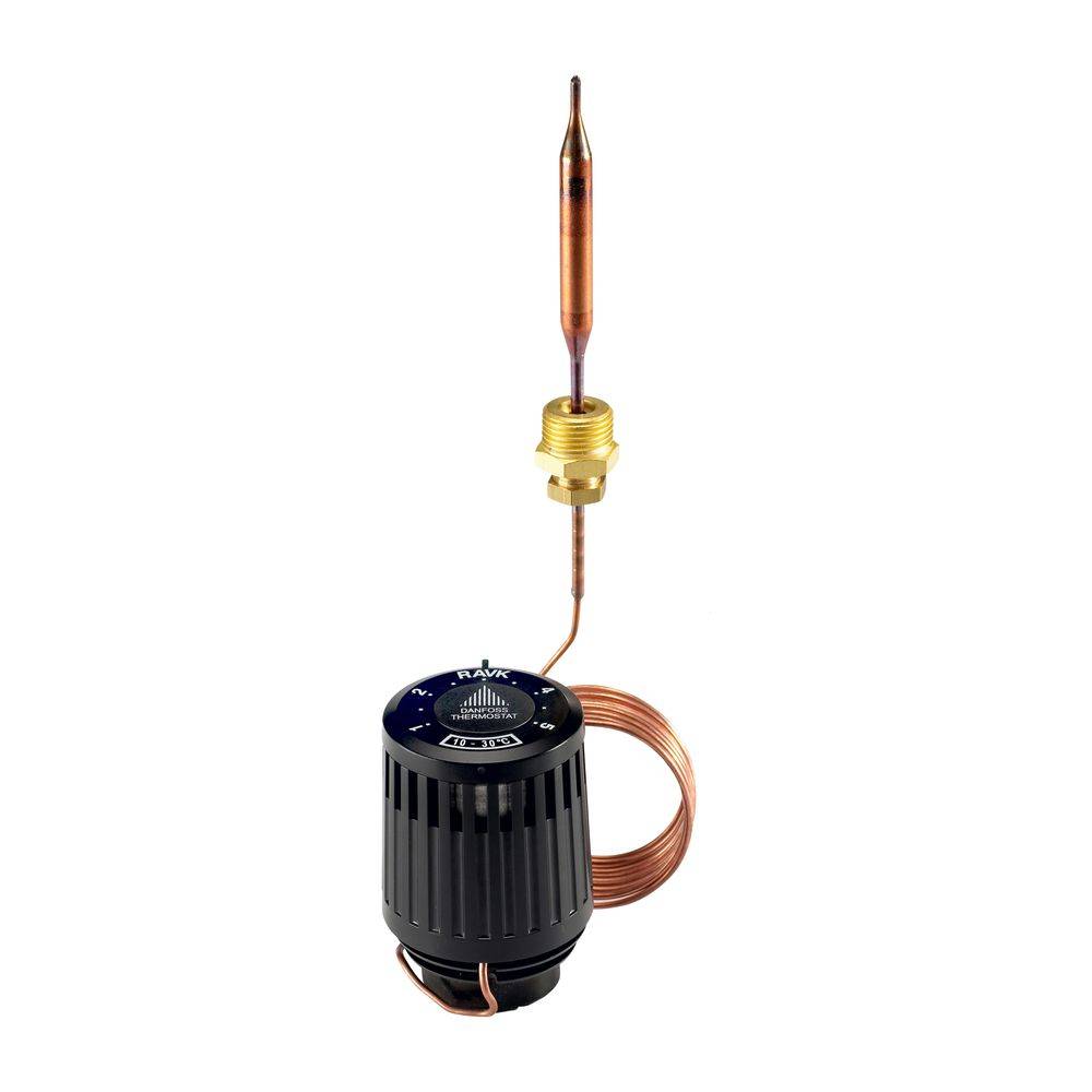 Danfoss thermostatisches Element RAVK Fernfühler, Regelbereich 25-65 Grad C, Kapillarrohrlänge 2m, 013U8063-3