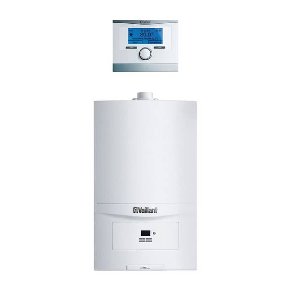Vaillant ecoTEC pure Paket 1.622 VC 146/7-2, VRC 700, Gas-Wandheizgerät Brennwert, Nennleistung Heizen 6,9-14,8kW bei