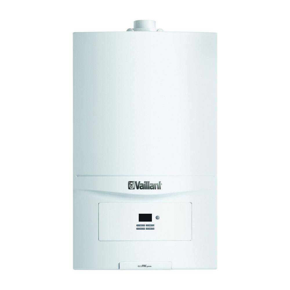 Vaillant ecoTEC pure Paket 1.622 VC 146/7-2, VRC 700, Gas-Wandheizgerät Brennwert, Nennleistung Heizen 6,9-14,8kW bei-2