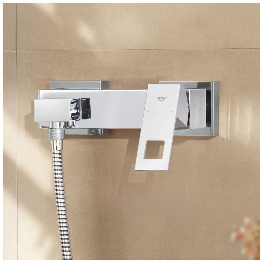 Grohe Eurocube 1-Loch-Einhand-Brausebatterie Wandmontage, Chrom, 23145000-1