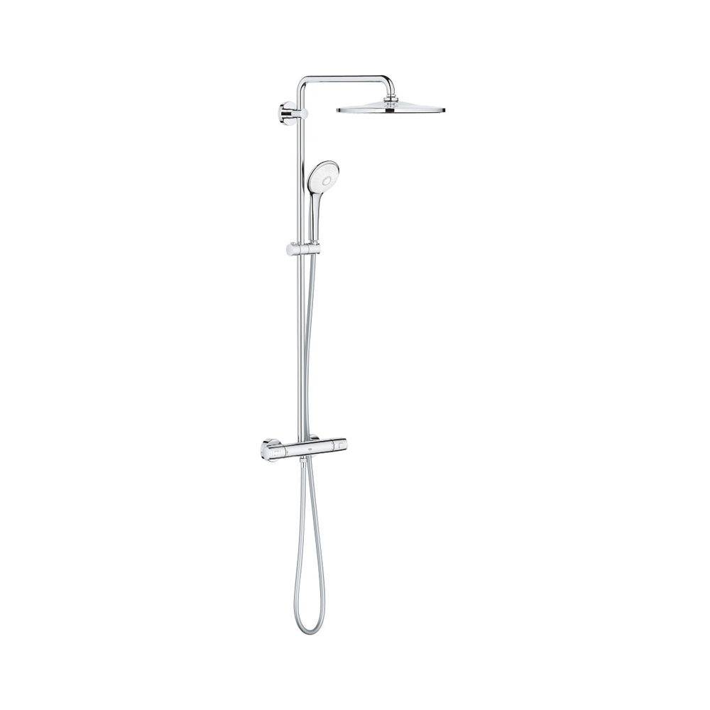 Grohe Euphoria System 310 Duschsystem mit Aufputz-Thermostatbatterie, Wandmontage, Chrom, 26075001-3