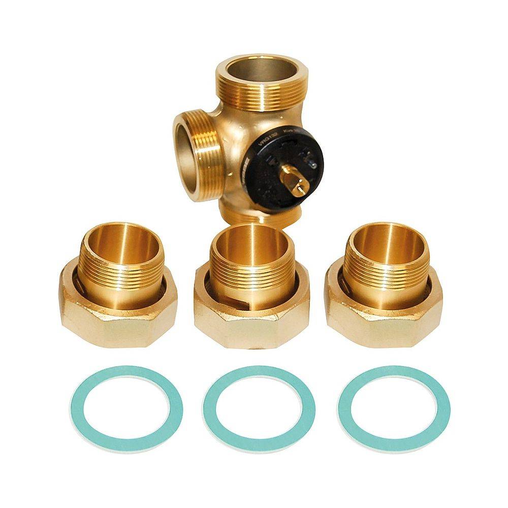 Bosch 3-Wege-Mischventil VRG 40.1 DN 40, Kvs 45, G 2" für Sole-Wasser-Wärmepumpen-0