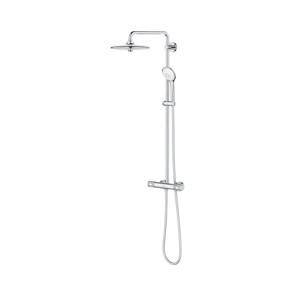 Grohe Euphoria 260 Duschsystem mit Aufputz-Thermostatbatterie, Aquadimmer, Wandmontage, Brausearm 450mm, CoolTouch,-1