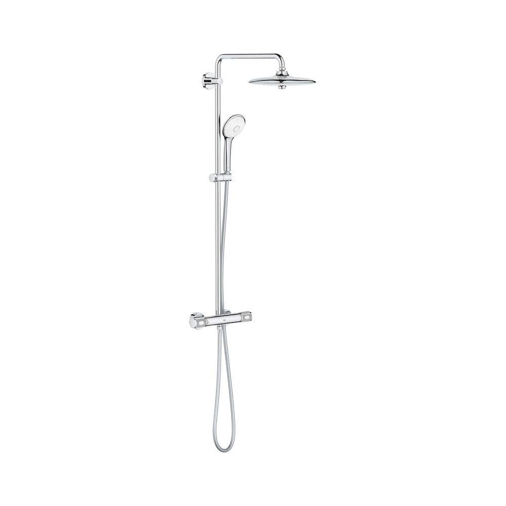 Grohe Euphoria 260 Duschsystem mit Aufputz-Thermostatbatterie, Aquadimmer, Wandmontage, Brausearm 450mm, CoolTouch,-3