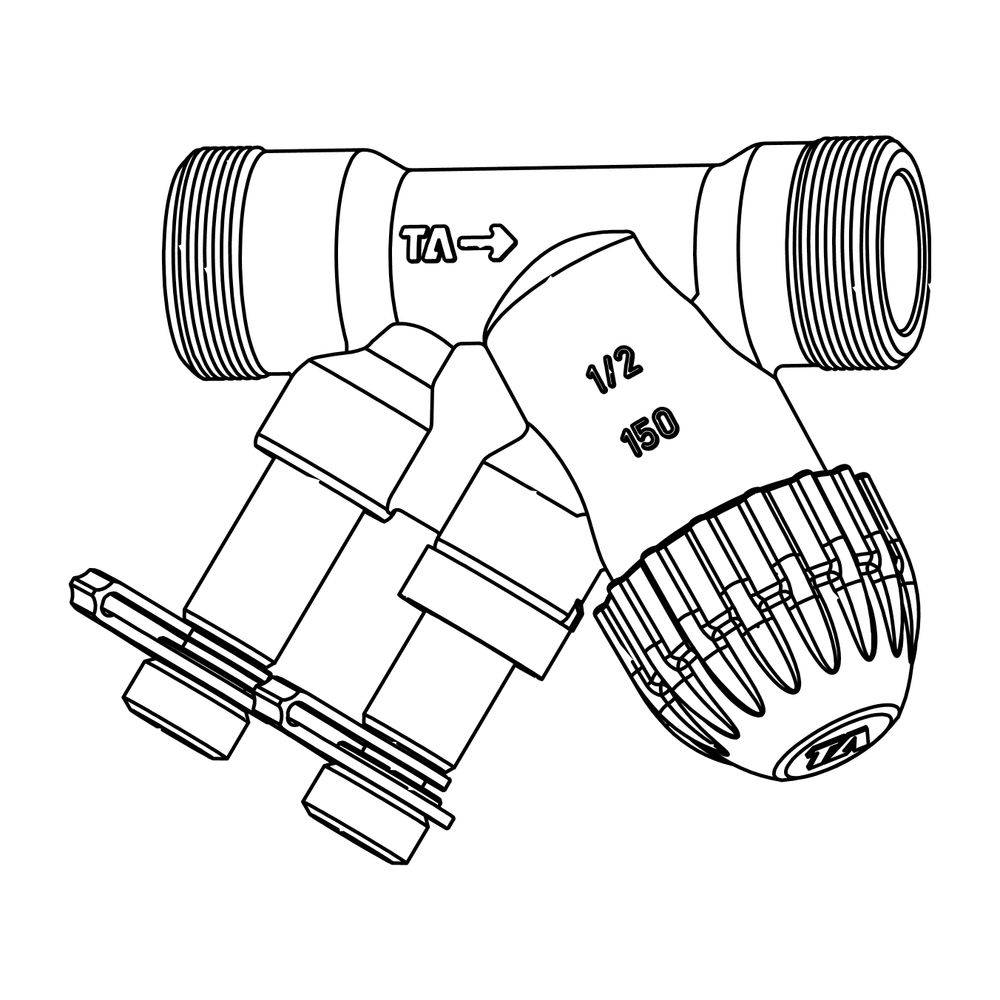 IMI TA Kompaktregelventil TBV-C, Nenndruck PN16, DN 15, Innengewinde G 1/2", Kvs 1,8m3/h, Normal Flow-1