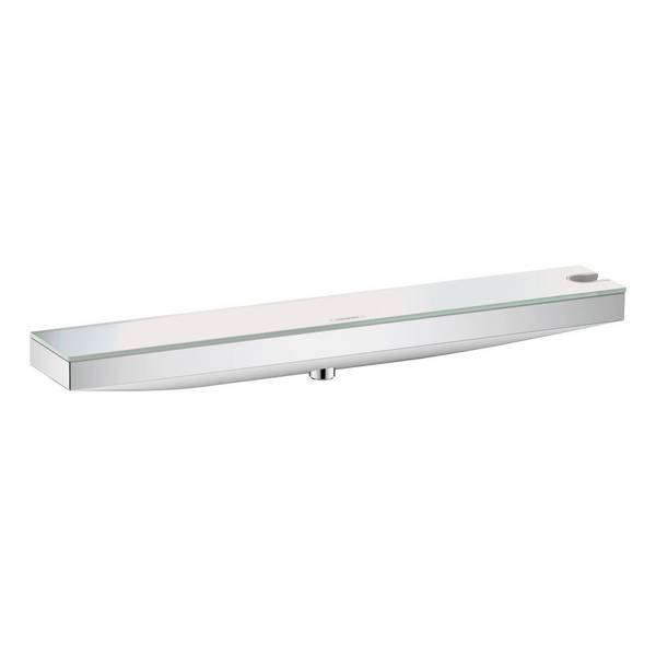 Hansgrohe Rainfinity Wandanschluss Porter 500mm, Brausehalter rechts, Duschablage, Chrom