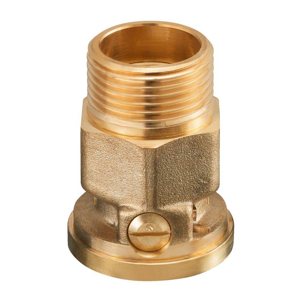 Oventrop SVA Sperrventil DN 25, G 1" Außengewinde, 1 1/2" Innengewinde Überwurfmutter, PN 10, Messing, 1070108-0