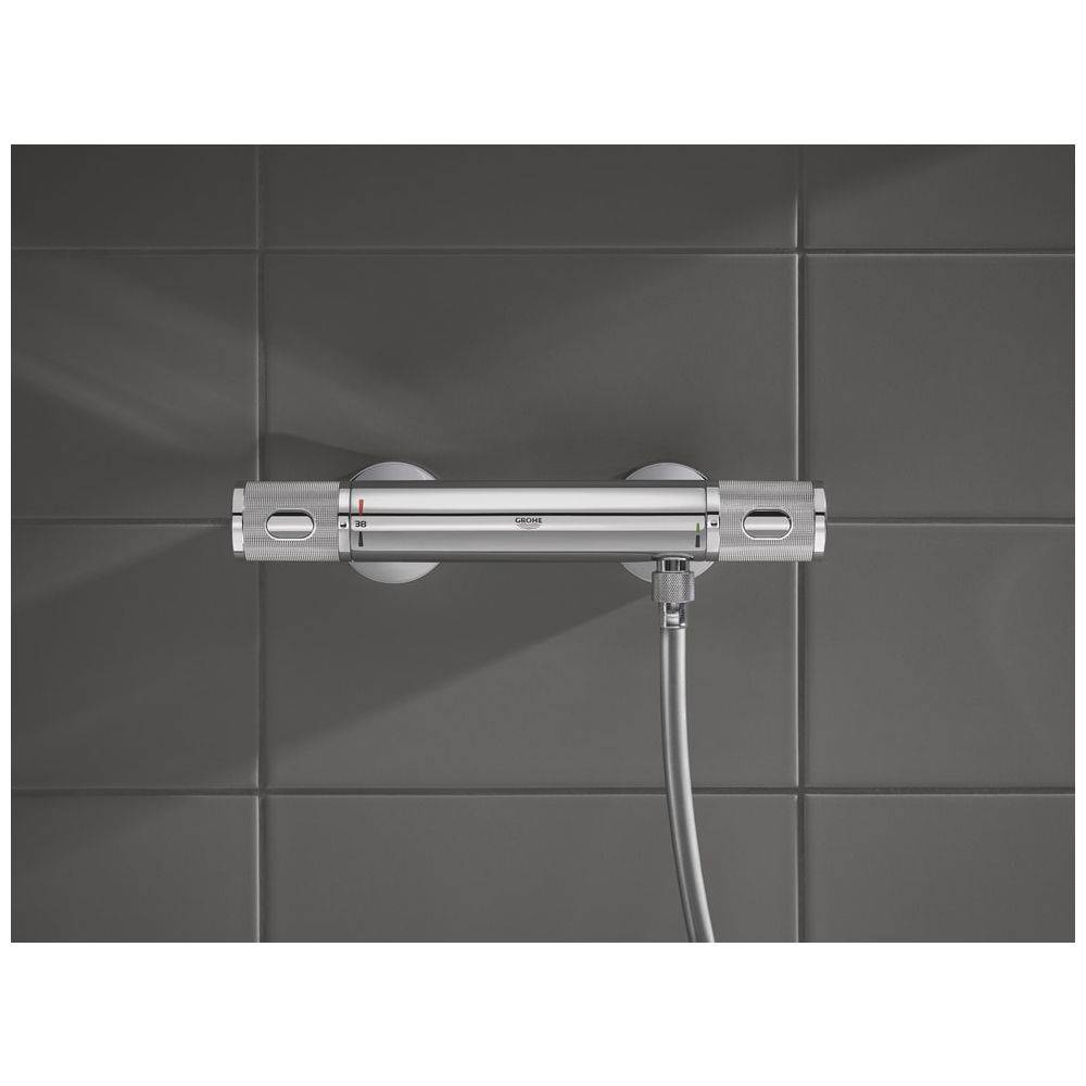 Grohe Grohtherm 1000 Performance Thermostat-Brausebatterie, Wandmontage, Chrom, 34827000-3