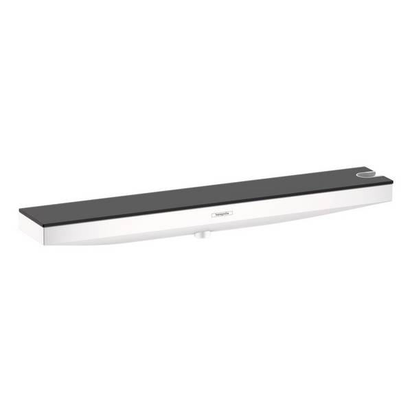 Hansgrohe Rainfinity Wandanschluss Porter 500mm, Brausehalter rechts, Duschablage, Mattweiß