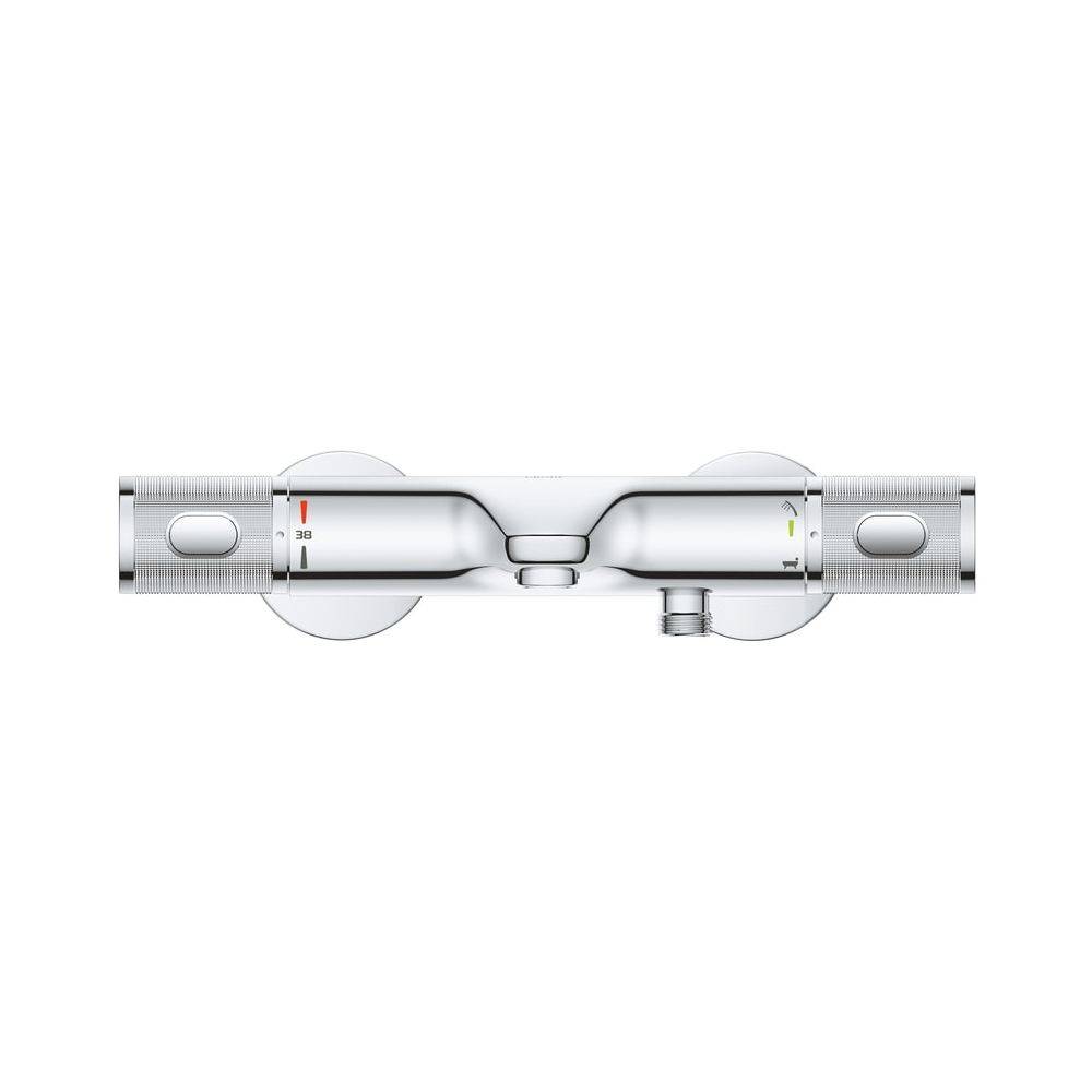 Grohe Grohtherm 1000 Performance Thermostat-Wannenbatterie, Wandmontage, 1/2", ProGrip, eigensicher, Chrom, 34830000-1
