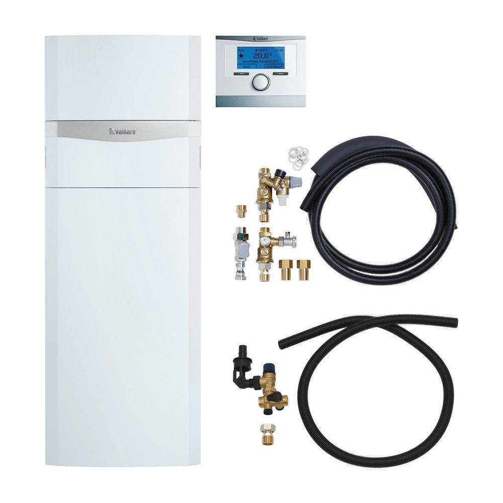Vaillant ecoCOMPACT Paket 1.360/5 VCC 206/4-5 150 E, VRC 700/6 Gas-Kompaktgerät, Leistung 4,3-21,6kW bei 40/30 C-1
